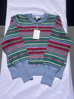 Multicolor Fair Isle Crewneck Sweater